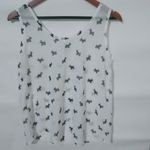 Aeropostale  M Scotty Dogs Black White Tank Top Photo 3