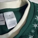 Vintage Alfred Dunner Christmas Frosty the Snowman & Dog Fleece Pullover Sweater Green Size XL Photo 8