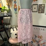Vintage Deena Pink Lace Slip Skirt Small Photo 5