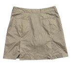 Adidas Women's Stretch Climacool Brown White Stripe Golf Tennis Skort Size 10 Photo 1