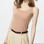 Uniqlo AIRism Sleeveless Top Brown NWT Small Photo 0
