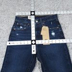 Levi's 501 Skinny Jeans Women's Size 25 x 28 Dark Wash Denim 501S Distressed Photo 6