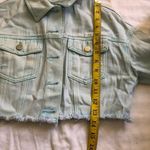 Light blue cropped denim jacket. size S. Measurement in pics Photo 3