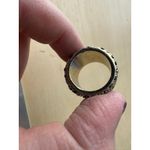 Swavorski Ring / Swarovski Crystals / Black crystals / Gone tone / EUC Photo 2