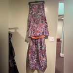 Anthropologie  Geisha Designs Floral Strapless Mini Dress Bow Detail $348 Large Photo 4