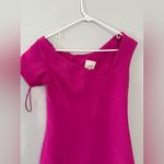 Cinq A Sept One Shoulder Formal Dress Fuschia Pink Magenta Dragon Fruit Size 4 Photo 4