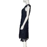 Eliza J  Lace Asymmetrical-Hem Dress Navy Women’s Sz 4 Photo 3