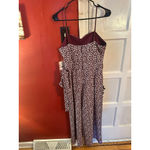 Emerald Sundae Floral Wide-Leg Jumpsuit – Wine – Size Large – NWT Photo 1