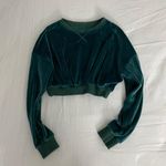 Urban Outfitters Velvet Cropped Crewneck Photo 2