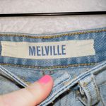 Brandy Melville Melville Light Wash Denim High Waisted Distressed Shorts size 25 Photo 1