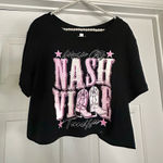 Pink Pistol Miranda Lambert Nashville Crop Tee Black Size L Photo 0