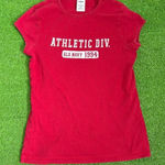 Old Navy Vintage Y2K Old‎ Navy Red Athletic Top Womens Small Retro Sporty Baby Tee Photo 0