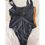 Emme Jordan One Piece Swimsuit Neon Trim Black Bathing Suit Size S Black Photo 2
