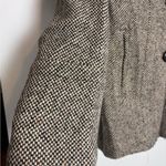 Croft & Barrow  Brown Tan Wool Pea Coat Double Breast Jacket Photo 5