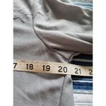 Bobeau  Flocked V-Neck Top Long Sleeve Grey Stars Hi-Low Hem Womens Size Large L Photo 5