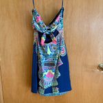 Mara Hoffman Women's Size 0 Strapless Mini Dress Colorful Print Photo 3