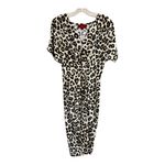 Jennifer Lopez  Animal Print Midi with Sleeve Cut Outs and Front Knot Photo 2