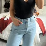 SO Black V Neck Bodysuit Photo 0