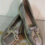 Sperry topsider silver with sparkles size 8.5 Photo 0