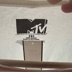MTV Music Television T Shirt Juniors 2XL XXL White Cactus Logo Short Sleeve Top Size undefined Photo 2