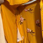 Free People Gold Wrap Midi Skirt with Ruffles Photo 3