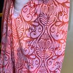 Miken Red, Orange & Blue Swirl Pattern Braided Racerback Swim Cover Up Size XL Pink Photo 3