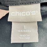 Chico's So Slimming Juliet Ankle Pants Black Ponte Knit Pull On Casual Size 1 Photo 3