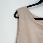 Stitchdrop Womens Beige Cotton Asymmetrical Pleated Knee Sleeveless Dress 2X Photo 8