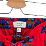 J.Crew Drapey Pull-on Pant Trouser Lattice Floral Print Drawstring Red Size 4 Photo 9