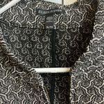 Eileen Fisher 422.  Jacquard Flight Jacket Womens XL Black Bone Full Zip Photo 10