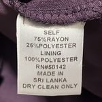 London Times  women’s size 8 eggplant cocktail evening dress layered ruffle zips Photo 6