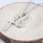 infinity Women Fashion Silver Cross Pendant Chunky Choker Necklace ( 5/20$ ) Photo 3
