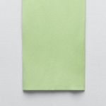 ZARA NWOT  LIGHT GREEN RIBBED STRETCH MIDI SKIRT SMALL Photo 3