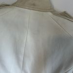 Rachel Zoe Vintage Cream Leather Moto Jacket Size 2 Photo 9