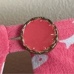 Britt Ryan Pink Silk 3/4 Sleeve Fish Print Dress 6 Resort Photo 5