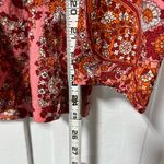 J.Crew  Pink Puff Sleeve Ruffle long sleeve paisley print blouse size small Photo 5