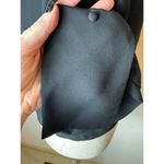 Ramy Brook Shirt Womens Extra Small Black Crepe Crew Neck Slit Sleeves Addy Top Photo 7