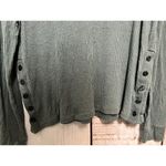Beyond Yoga  Your Line Buttoned Boxy Rib Pullover Teal Long Sleeve - Size Small Photo 6