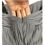 Vera Wang  Formal Chiffon Gown Gray Size 8 Wedding Special Event‎ Feminine Photo 7
