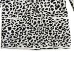 Nation Ltd  Kelly Blazer‎ Leopard Cardigan Sweater Wool Blend Sz Small Thick Knit Photo 3