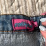 Edikted  Denim Button-Up Corset Top Photo 2