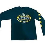 Baylor University Bears Football 2015 Green Long Sleeve Crewneck Shirt Photo 0