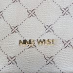 Nine West Y2K Vintage Monogram Cream Brown Shoulder Bag Baguette Bag Photo 5