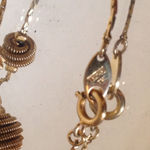 Trifari 🖤 Vintage  Black & Gold Beaded Bracelet | Signed Gold Tone (7”) Photo 4