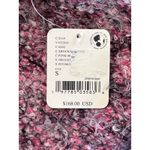 Free People Stellar Knit Pullover Sweater Pink Boucle Collared Button Size Large Photo 4