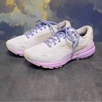 Brooks Ghost 15 1203801D166 Women's Wide Sneakers White/Lavender Size 7.5D Photo 1