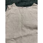 Madewell NWT Size Large or XS Linen Pleated Shell Top Oat Beige Tan Causal Beach Photo 6