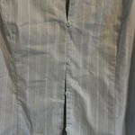 Urban Outfitters Women's blue stripes   Uo Party Girl Cotton-Blend Button Down Sleeveless Shirt Top large  Photo 2