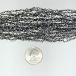 Black Crochet Clear Seed Bead Multi Strand Boho Bracelet Photo 3