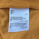 Bar III Medium Cropped Top Tie Spaghetti Straps Stretch Square Neck Dark Yellow Photo 7